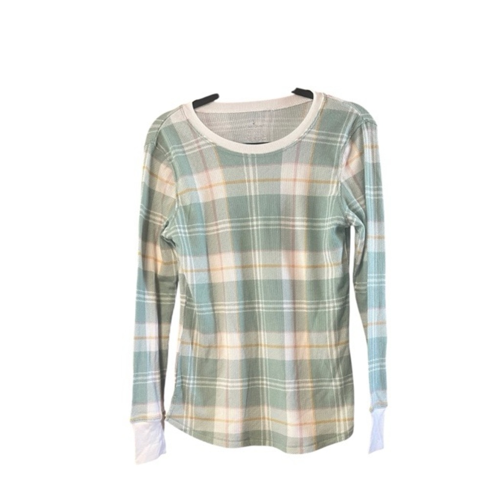Cuddl Duds Cozy‎ Stretch Thermal Top In Plaid